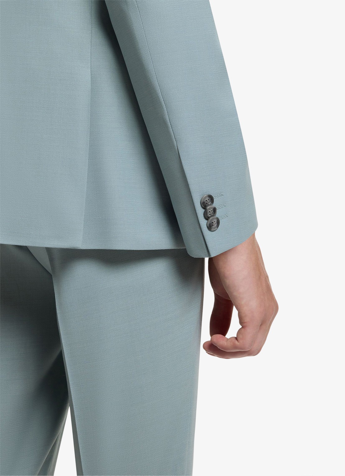 HUGO Extra slim-fit tweedelig pak van stretchmateriaal - detail 5 open grey-074 / grijs