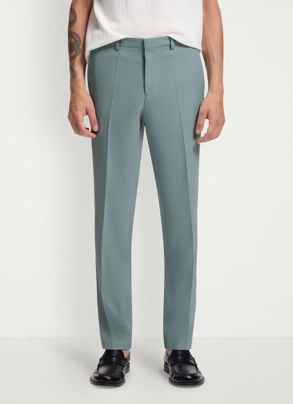HUGO Extra slim-fit tweedelig pak van stretchmateriaal - detail 6 open grey-074 / grijs