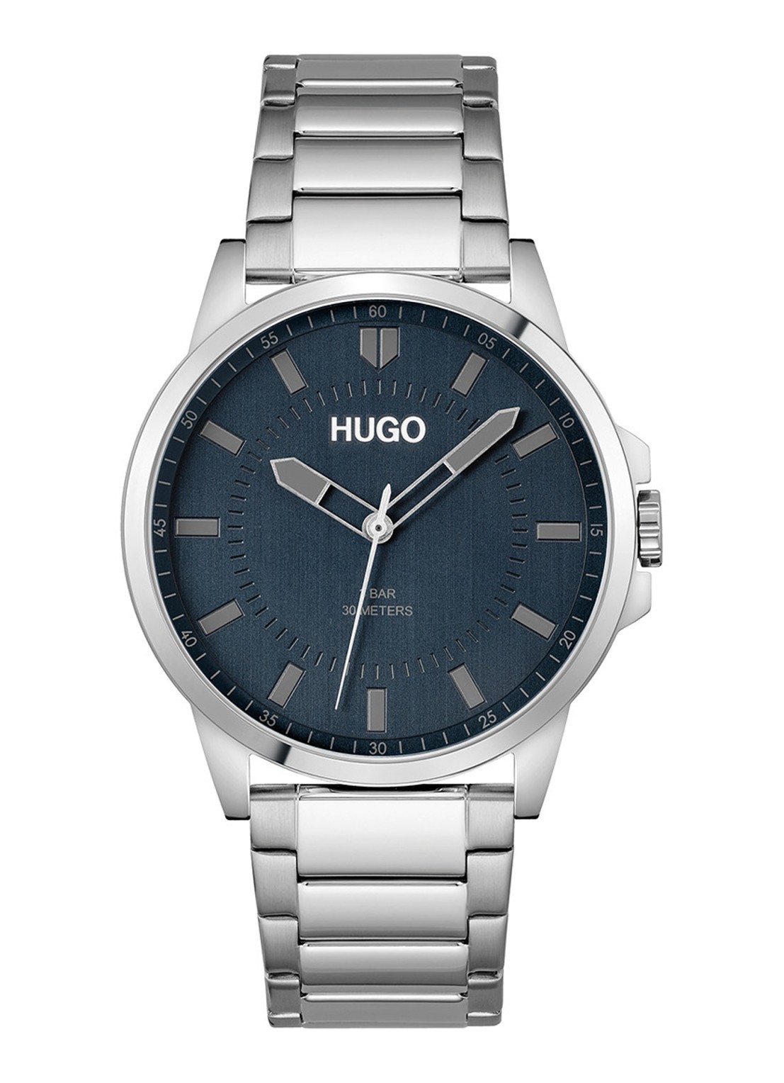 HUGO First horloge HU1530186 - voorkant 5 zilver