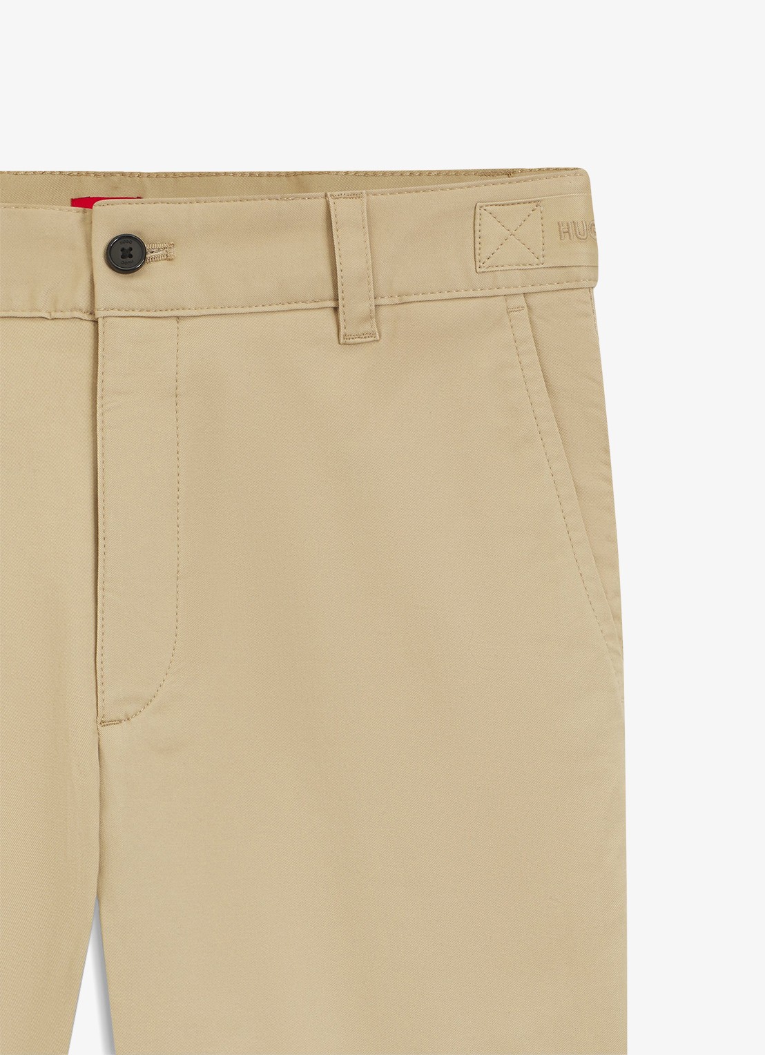 HUGO Genar261S slim fit korte broek met stretch - detail 6 medium beige-269 / beige