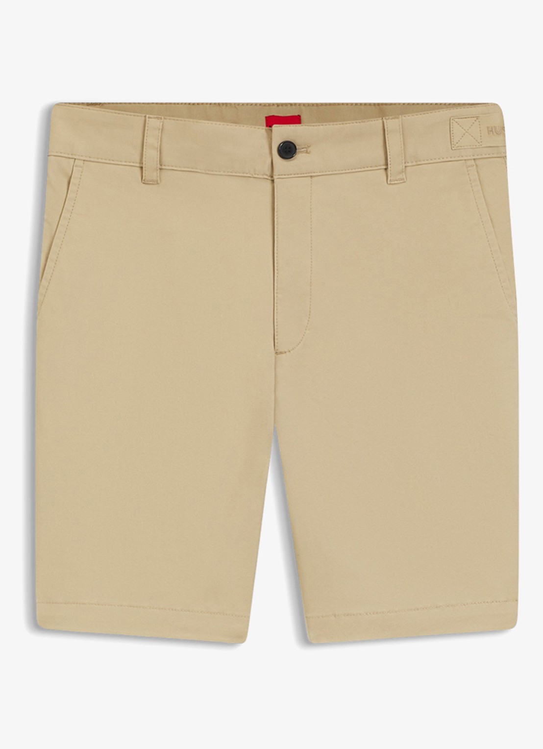 HUGO Genar261S slim fit korte broek met stretch - voorkant 2 medium beige-269 / beige