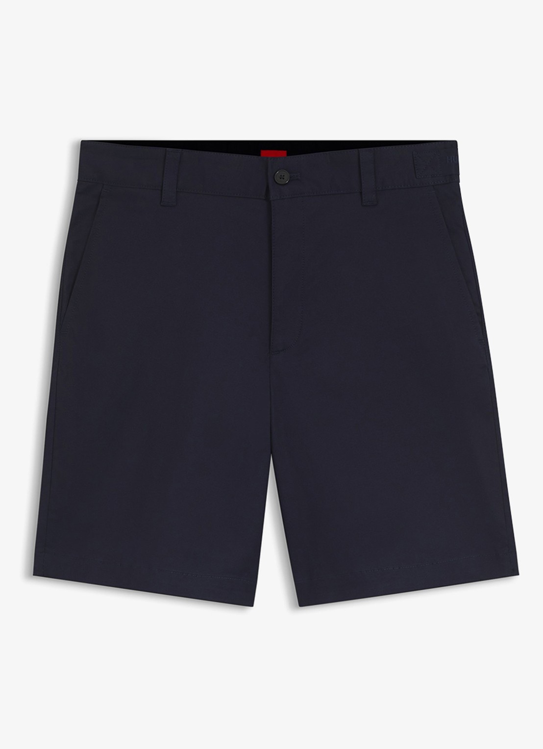 HUGO Genar261S slim fit korte broek met stretch - voorkant dark blue-405 / blauw