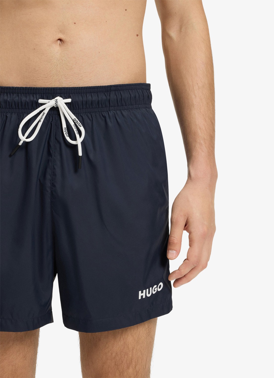 HUGO Haiti zwemshorts met logo  - detail 2 dark blue-405 / blauw