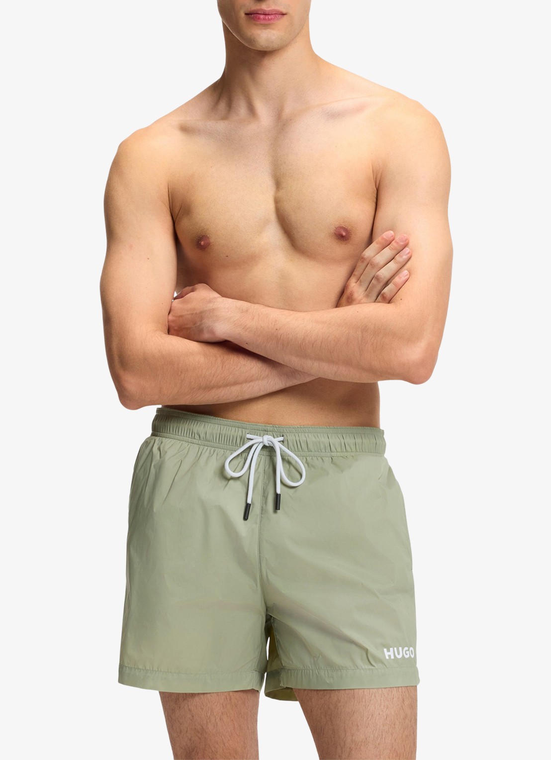 HUGO Haiti zwemshorts met logo  - detail 2 dark green-306 / groen