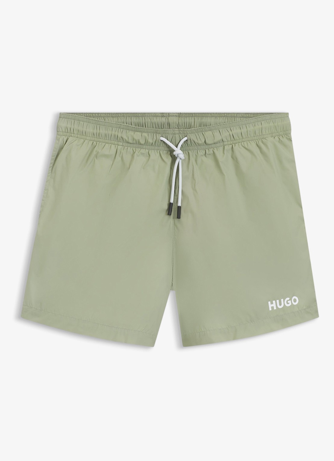 HUGO Haiti zwemshorts met logo  - voorkant dark green-306 / groen