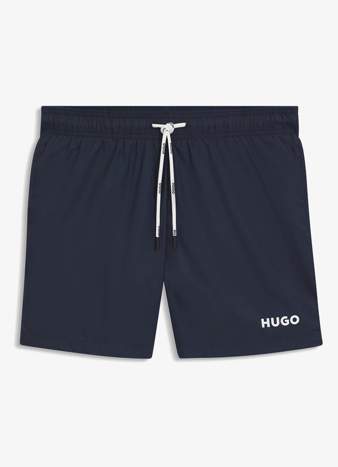 HUGO Haiti zwemshorts met logo  - voorkant 2 dark blue-405 / blauw