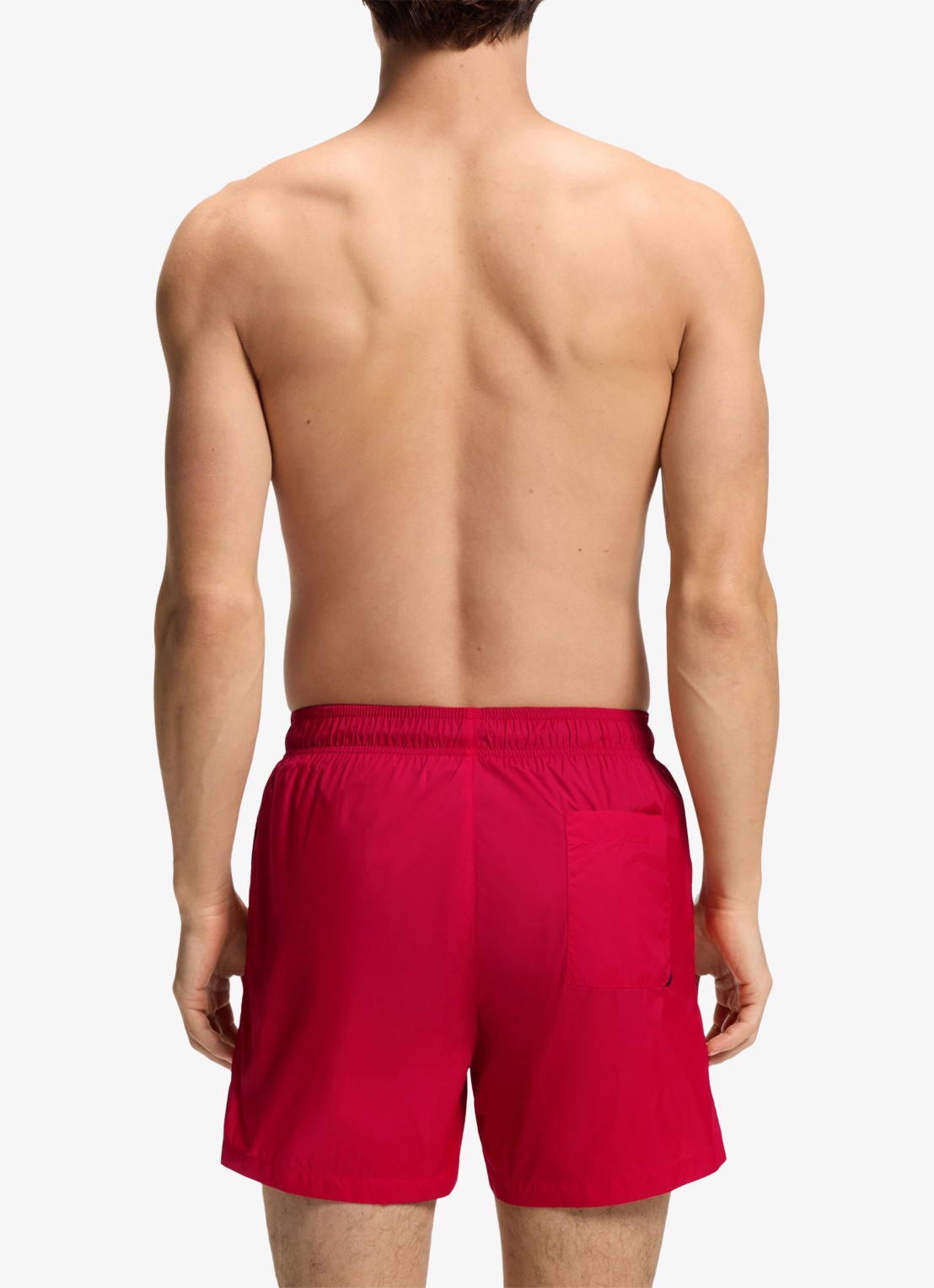 HUGO Haiti zwemshorts met logo  - achterkant 7 open pink-693 / roze
