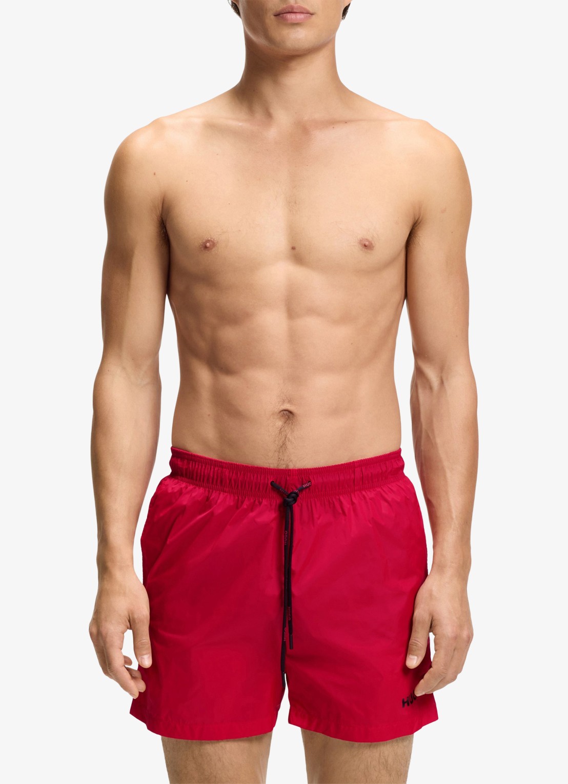 HUGO Haiti zwemshorts met logo  - detail 2 open pink-693 / roze