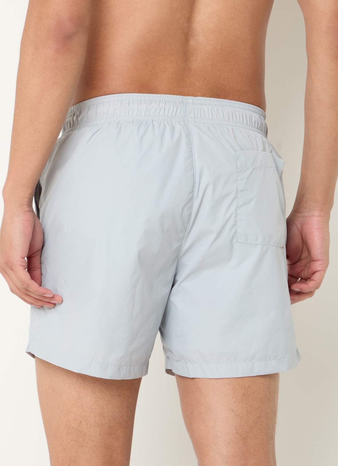 HUGO Haiti zwemshorts met logo  - achterkant 4 light/pastel grey-050 / grijs