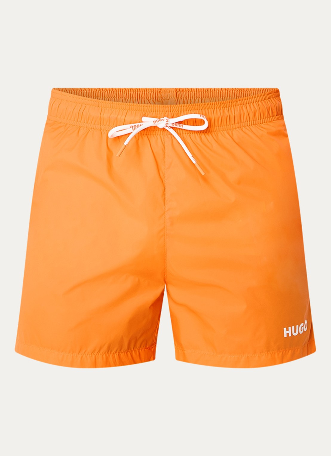 HUGO Haiti zwemshorts met logo  - voorkant 3 bright orange-820 / oranje