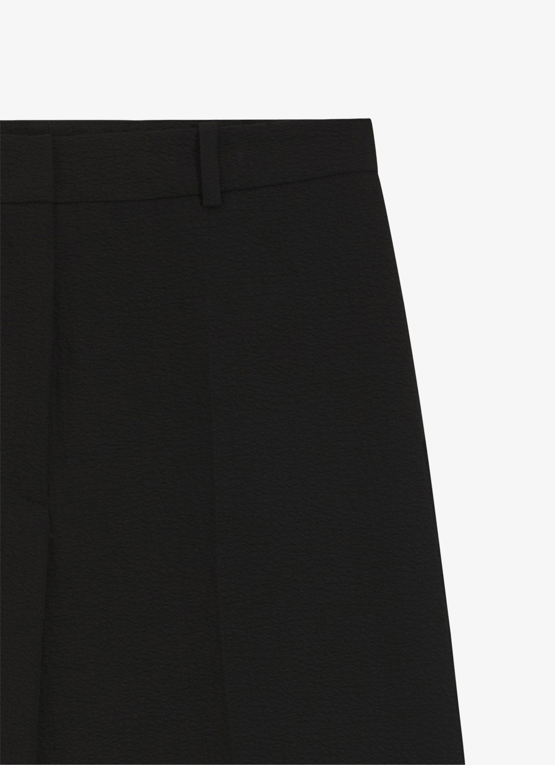 HUGO Hasmina high waist wide fit pantalon met textuur - detail 4 black-001 / zwart