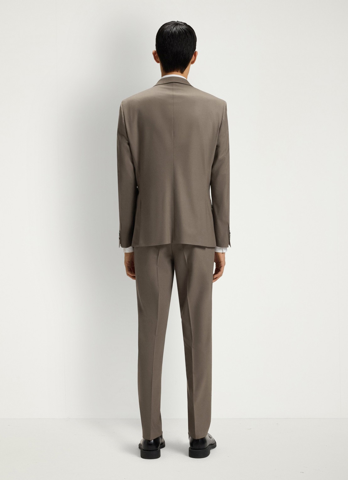HUGO Henry/Getlin232X slim fit 2-delig pak in wolblend - achterkant 8 medium grey-032 / grijs