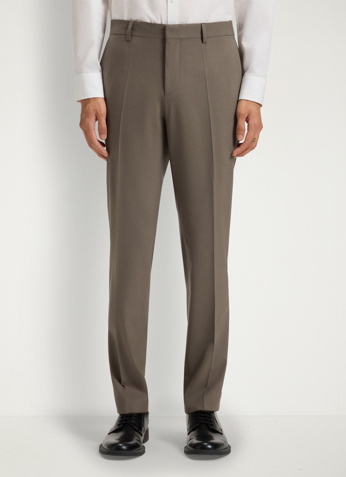 HUGO Henry/Getlin232X slim fit 2-delig pak in wolblend - detail 4 medium grey-032 / grijs