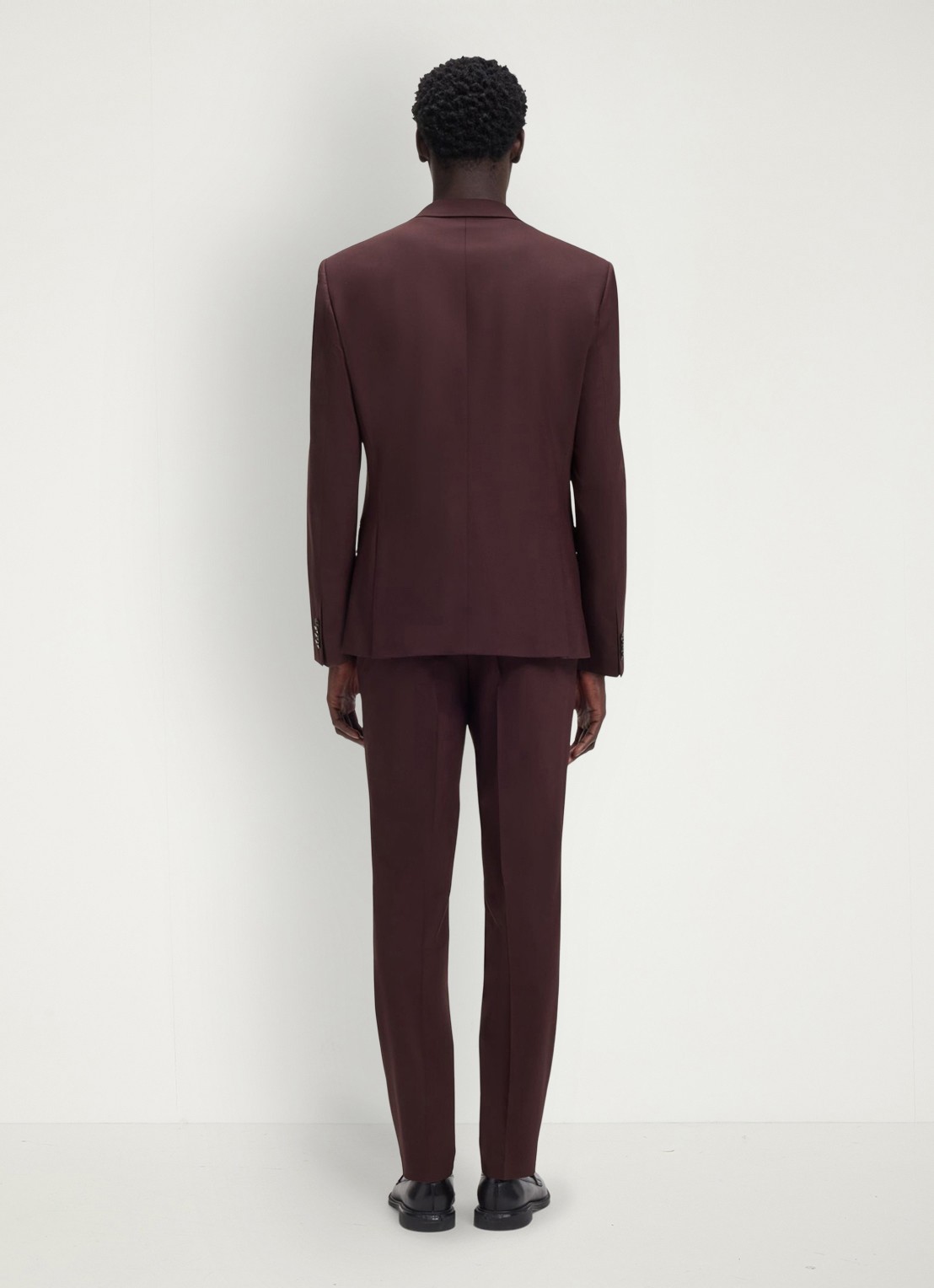 HUGO Henry/Getlin232X slim fit 2-delig pak in wolblend - achterkant 3 open brown-249