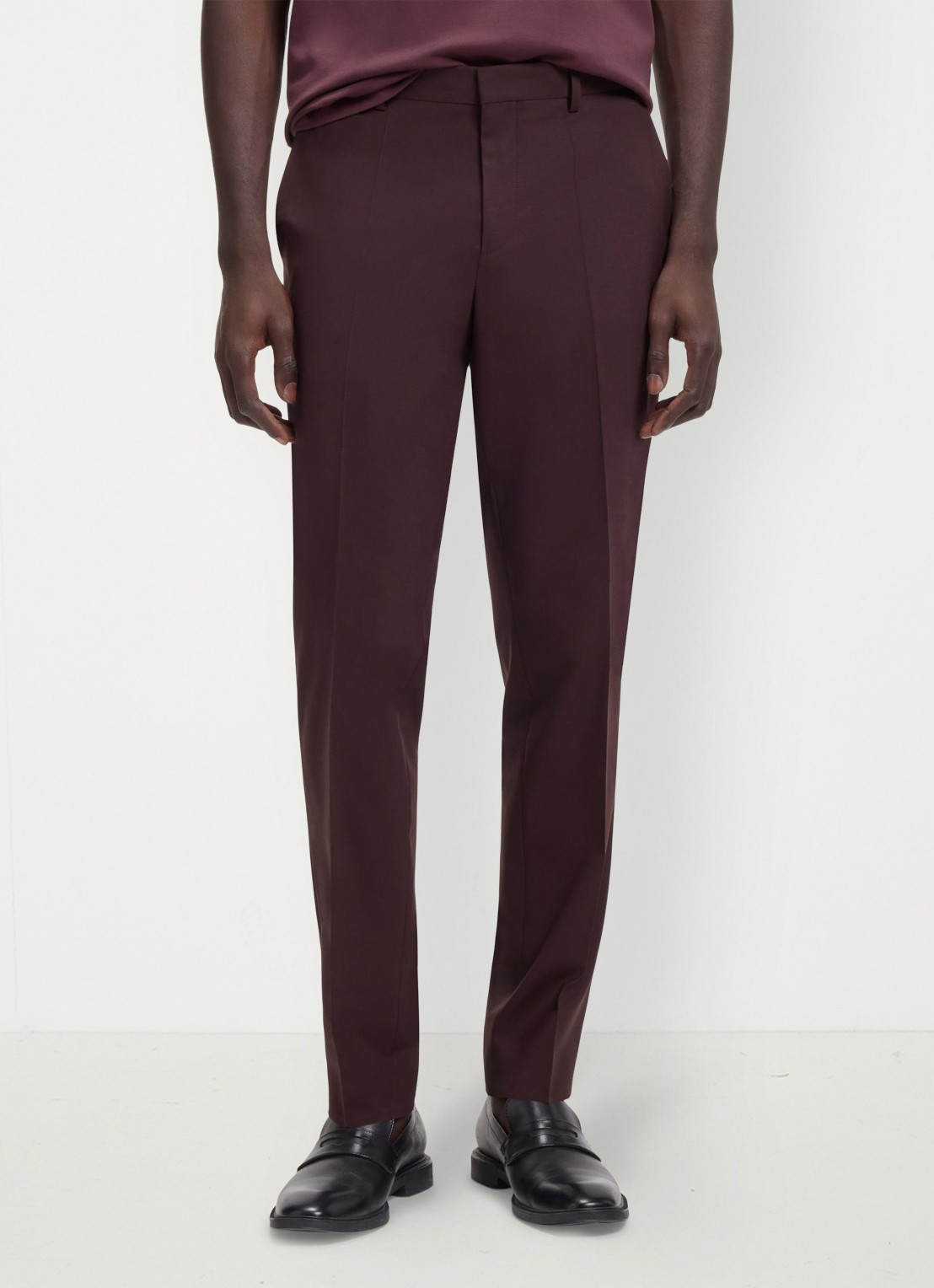 HUGO Henry/Getlin232X slim fit 2-delig pak in wolblend - detail 7 open brown-249