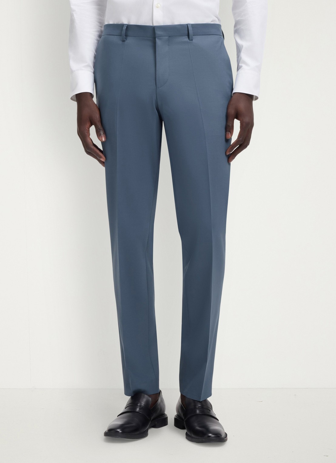 HUGO Henry/Getlin232X slim fit 2-delig pak in wolblend - detail 4 open blue-496