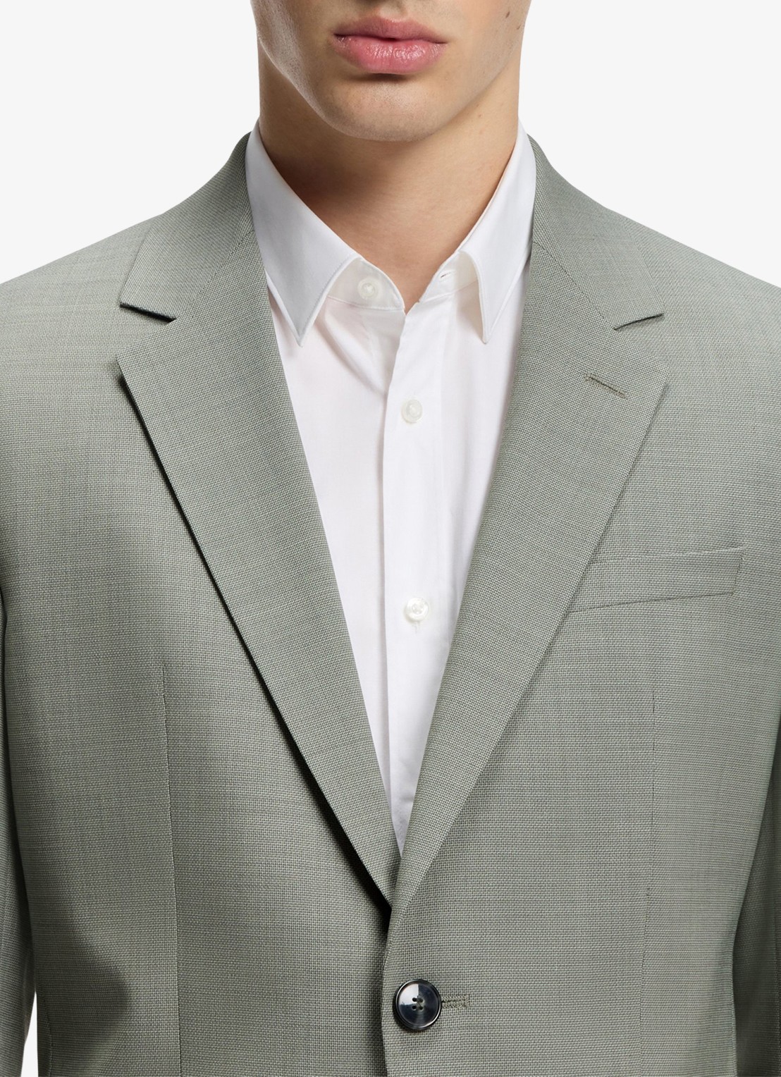 HUGO Henry-Getlin253X slim fit 2-delig pak in wolblend - detail 3 light/pastel green-337 / groen