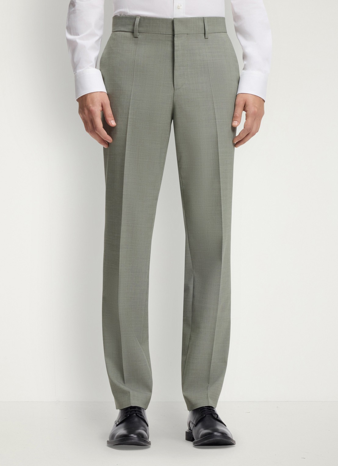 HUGO Henry-Getlin253X slim fit 2-delig pak in wolblend - detail 5 light/pastel green-337 / groen