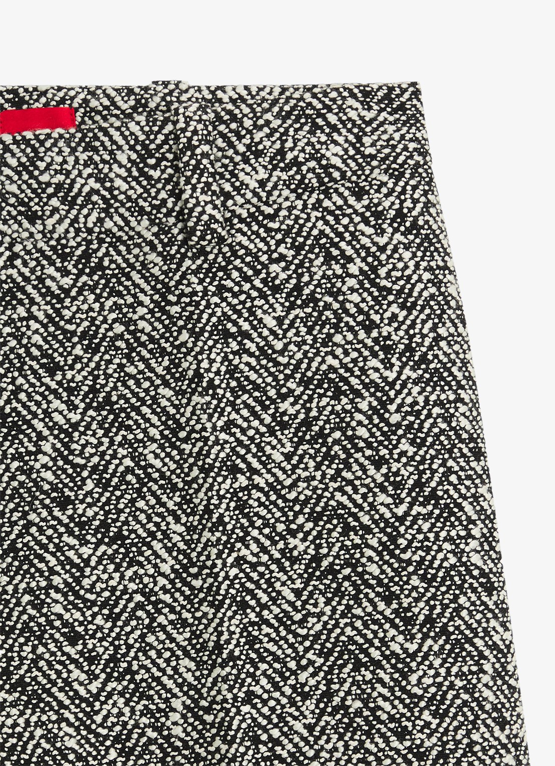 HUGO High waist straight fit pantalon met steekzakken  - detail 6 middengrijs