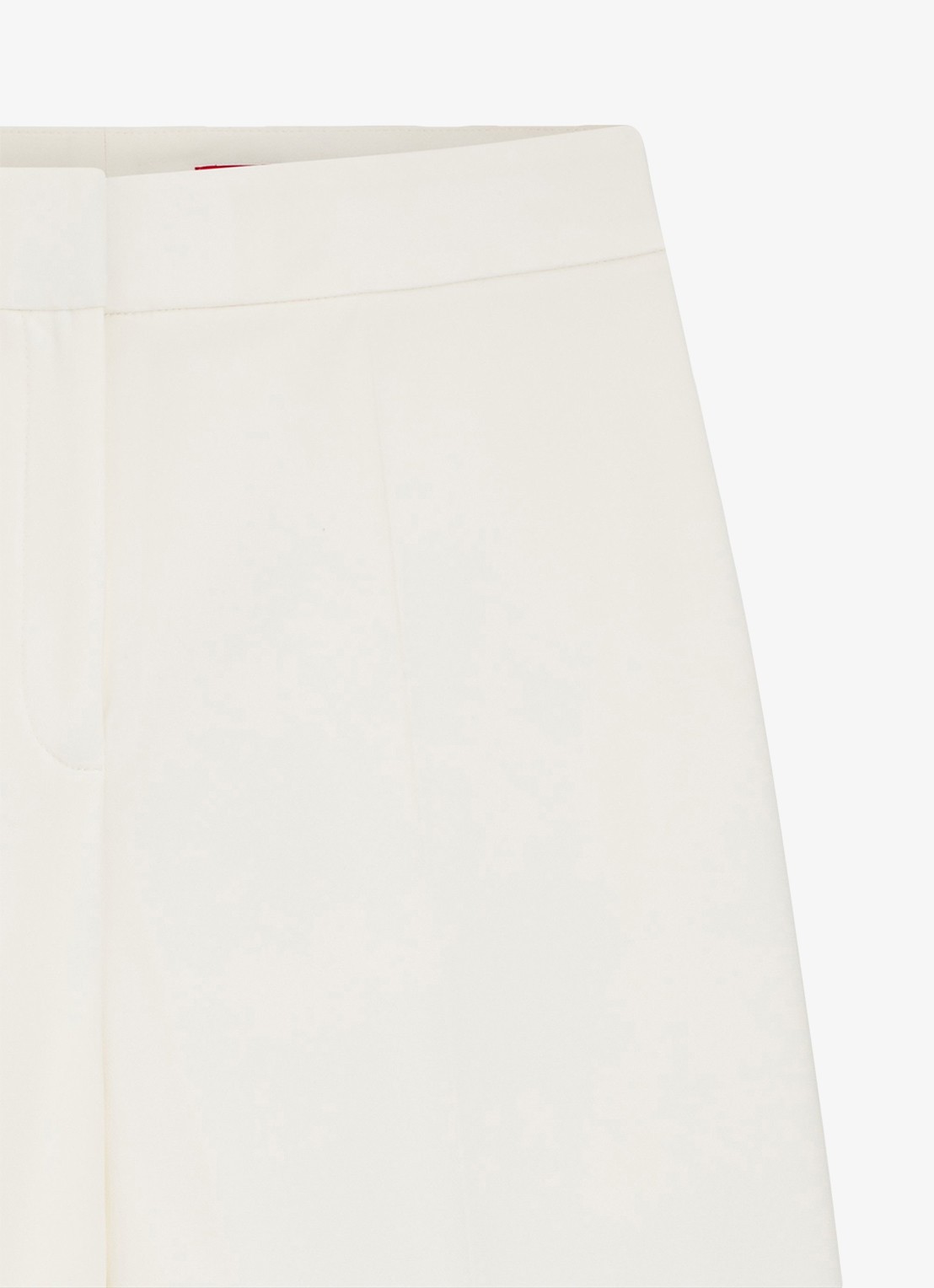 HUGO High waist wide fit pantalon met paspelzak - detail 6 open white-115 / wit