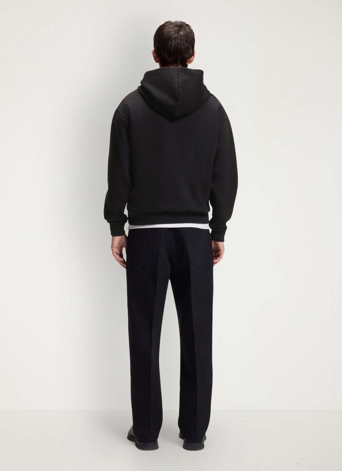 HUGO Hoodie met capuchon en logo - achterkant 5 black-001