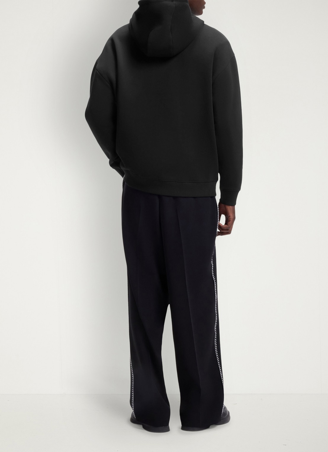 HUGO Hoodie met print - achterkant zwart