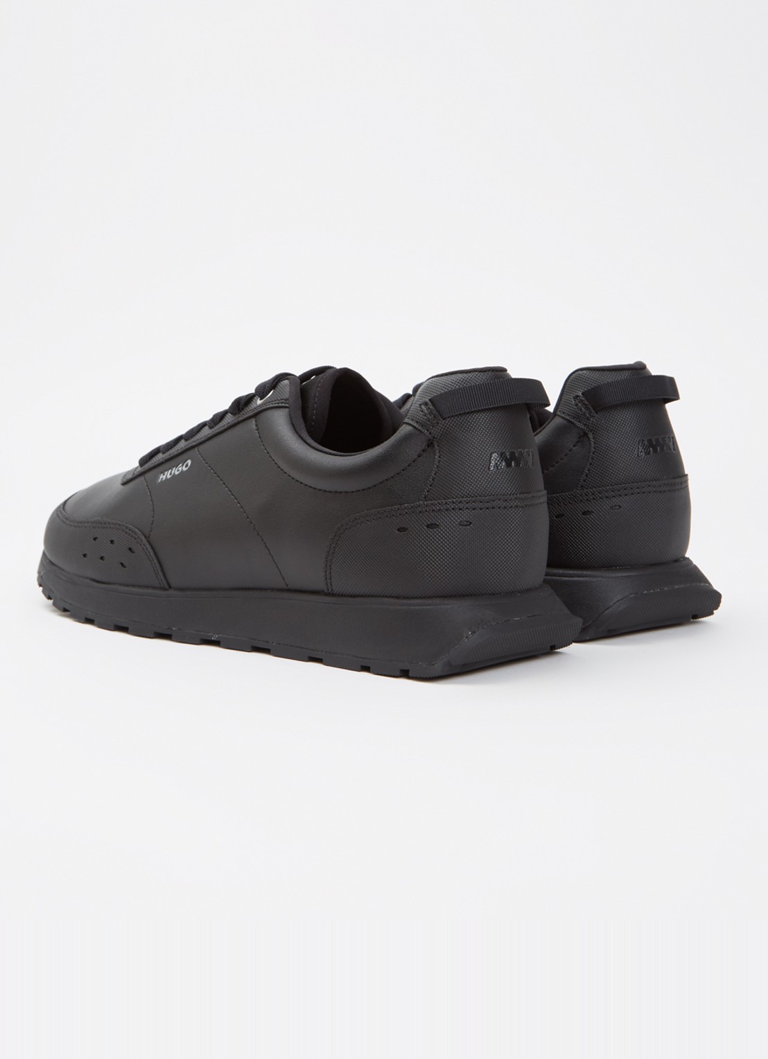 HUGO Icelin sneaker met logo - achterkant 5 zwart
