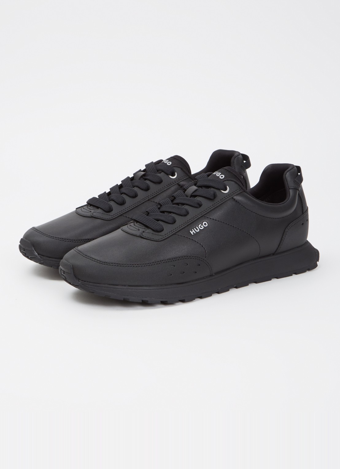 HUGO Icelin sneaker met logo - detail 2 zwart
