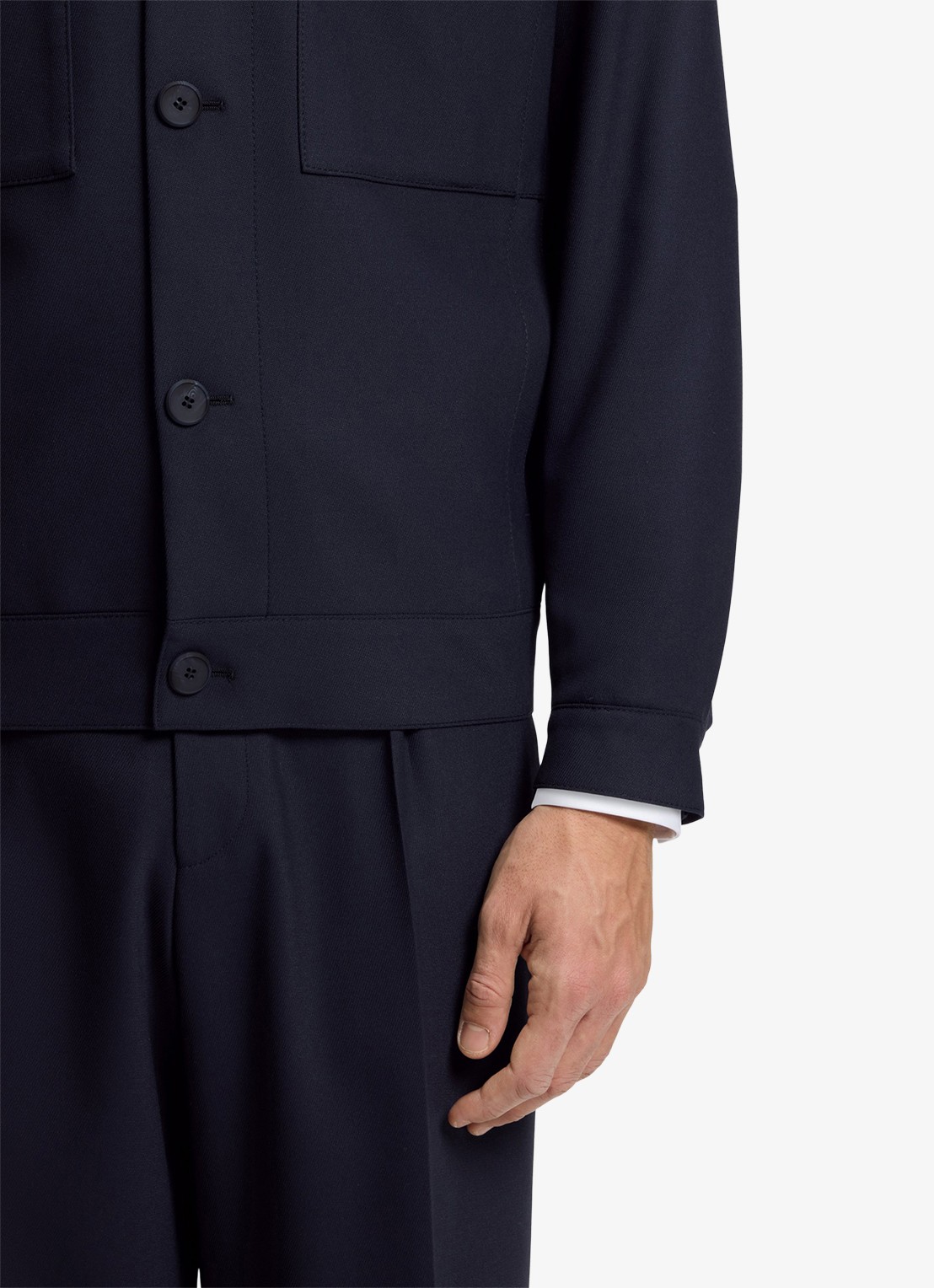 HUGO Jack met borstzakken - detail 3 donkerblauw