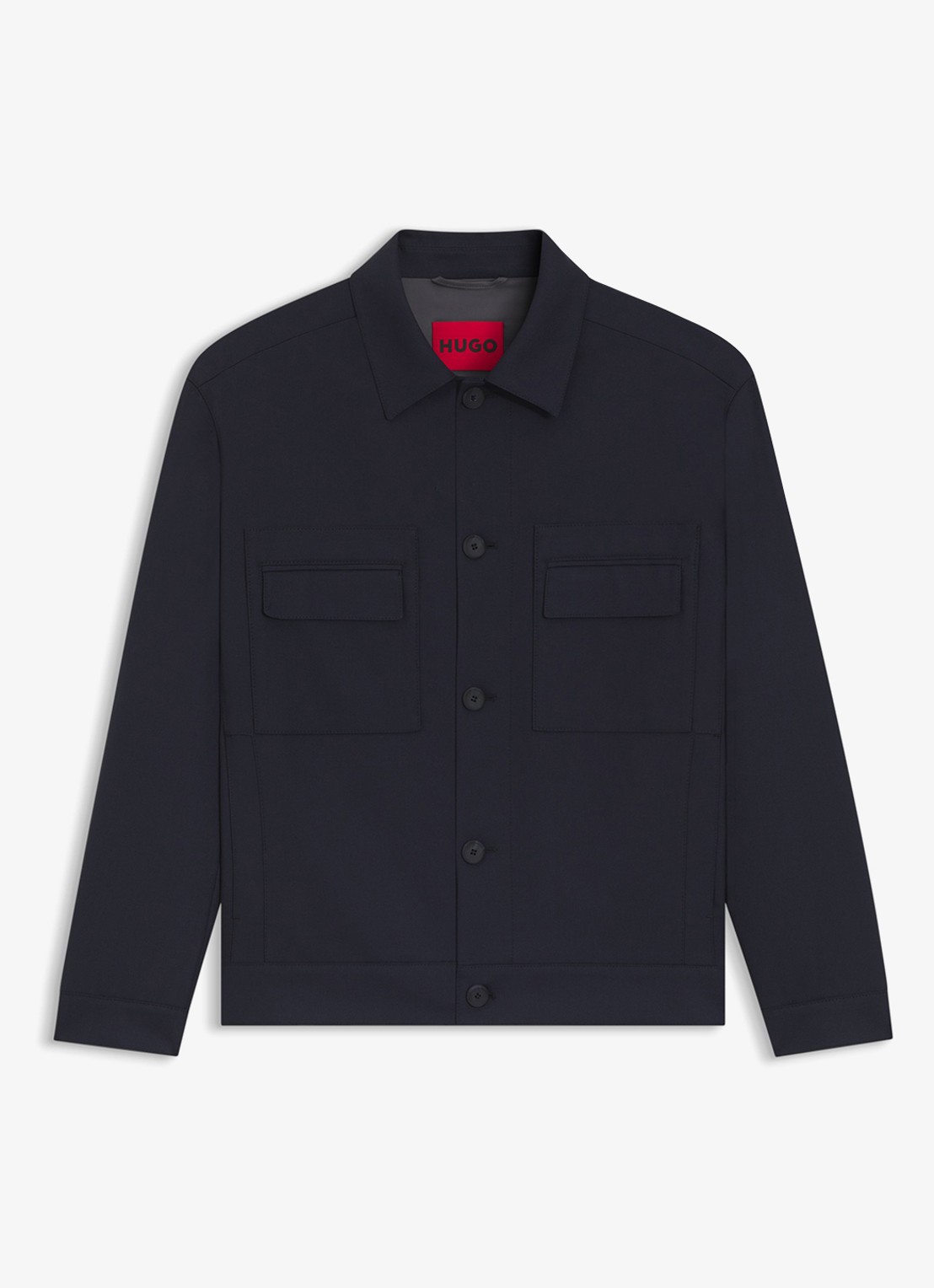 HUGO Jack met borstzakken - voorkant 5 donkerblauw