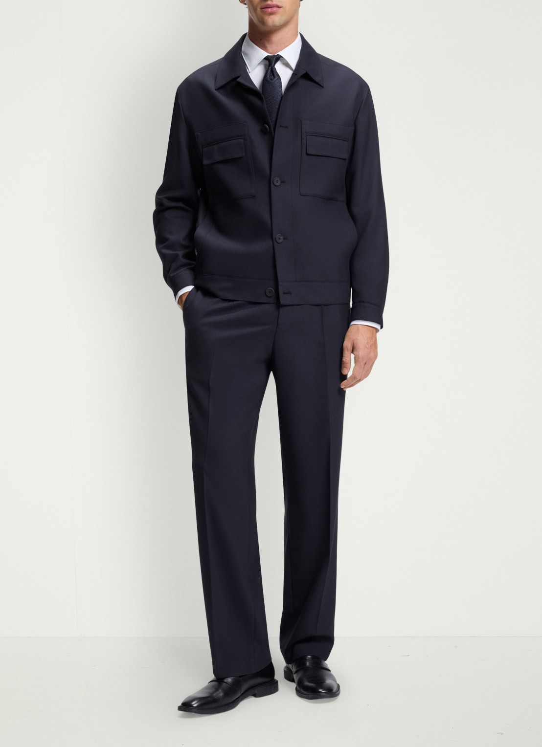 HUGO Jack met borstzakken - voorkant 6 donkerblauw