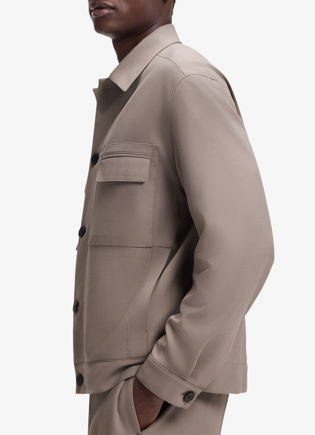 HUGO Jack met borstzakken - detail 3 beige