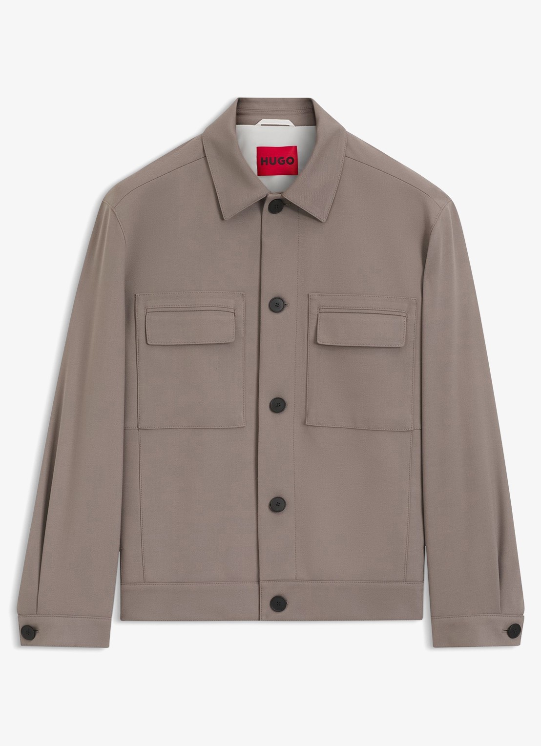 HUGO Jack met borstzakken - voorkant 5 beige