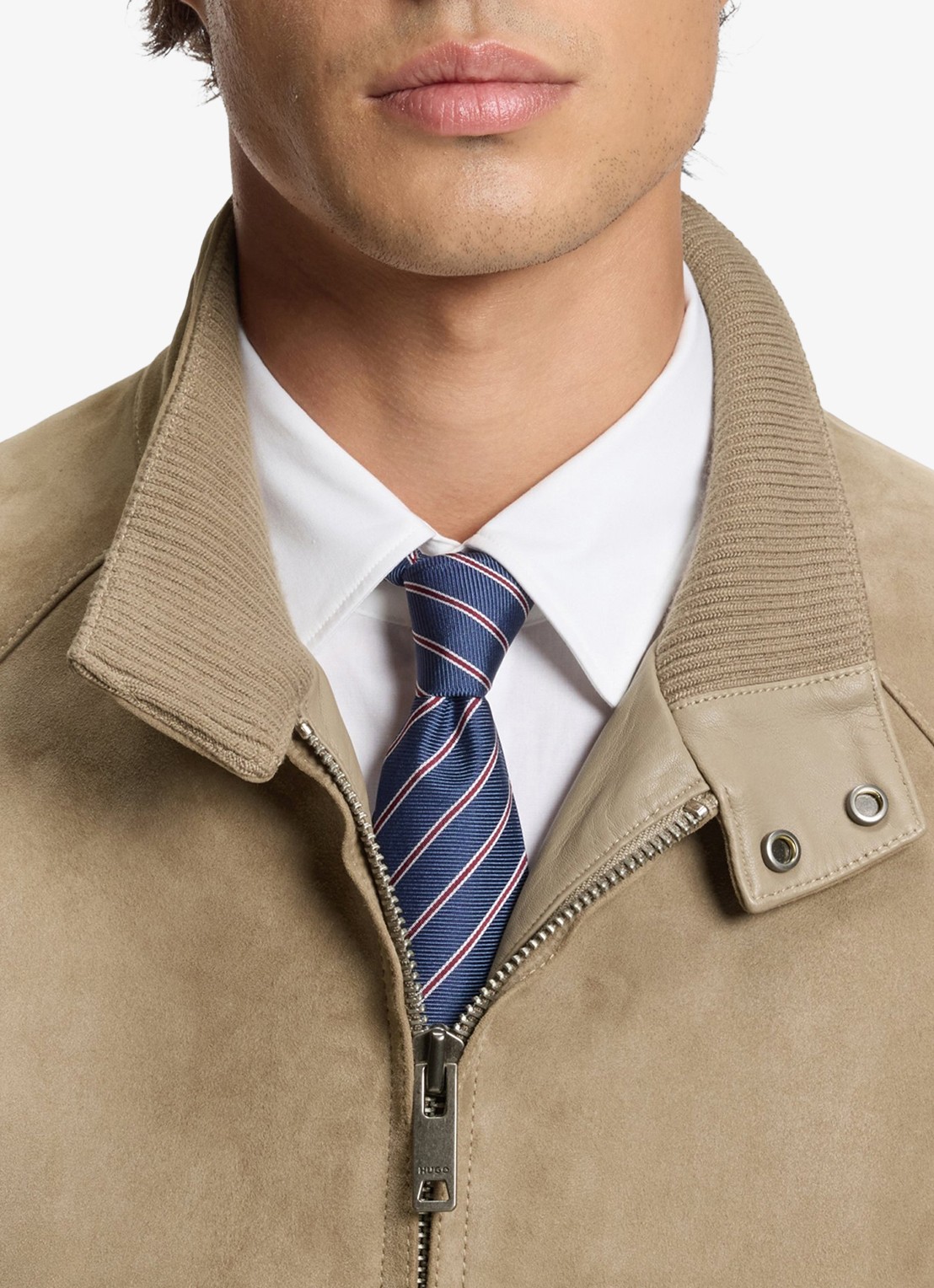 HUGO Jack van suède - detail 5 beige