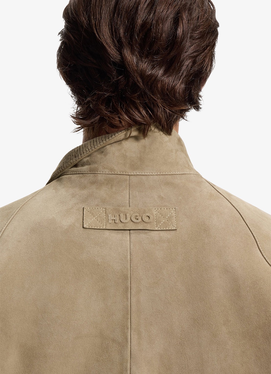 HUGO Jack van suède - detail 6 beige