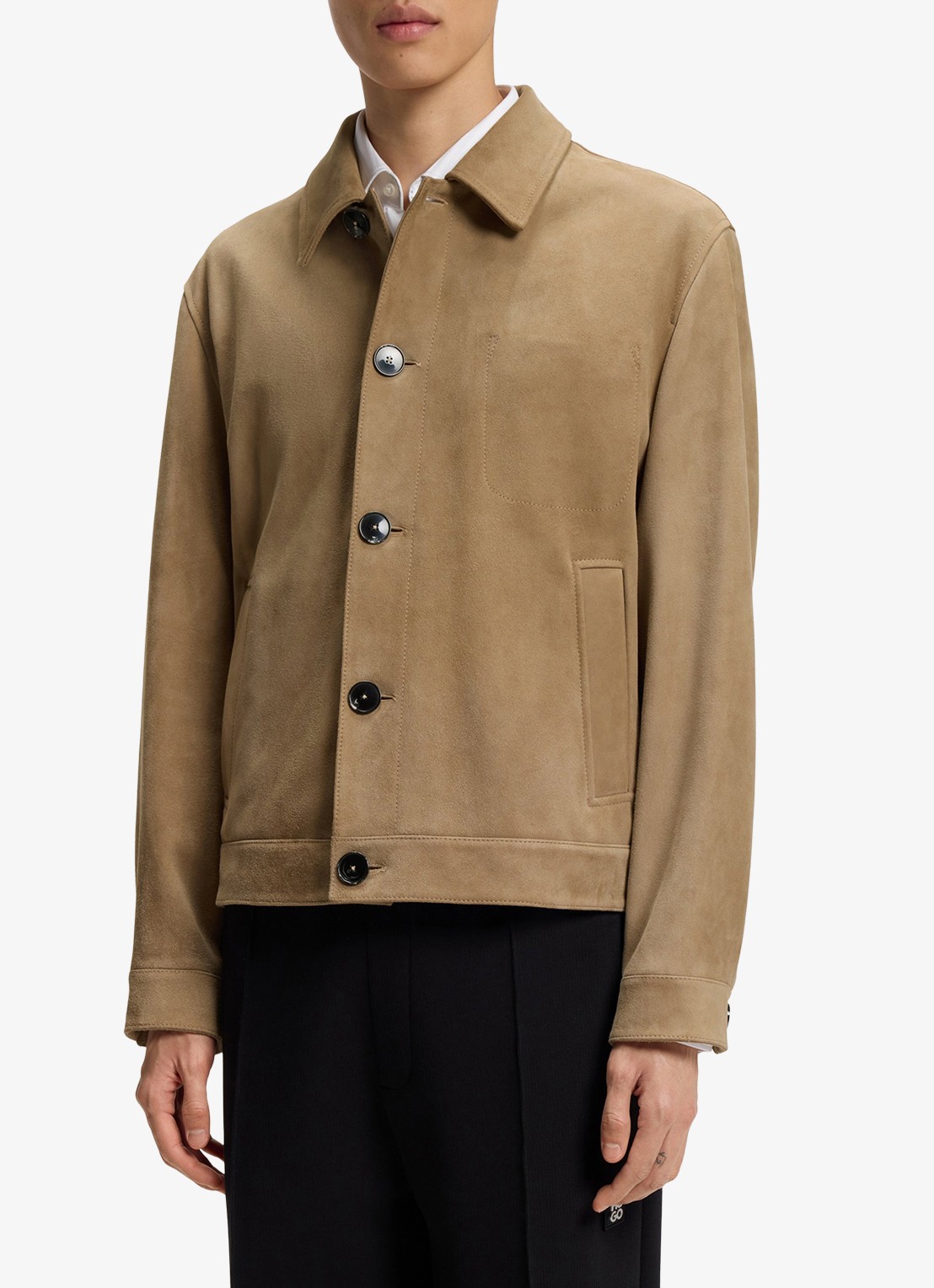 HUGO Jack van suede - detail 5 beige