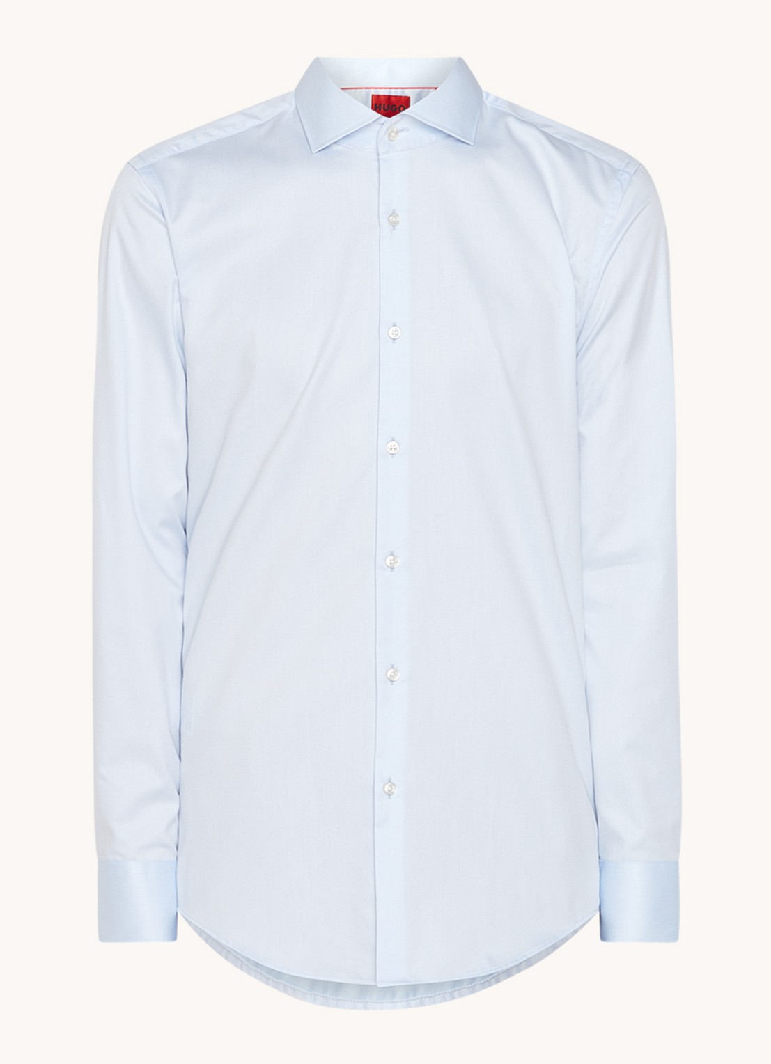 HUGO Kason slim fit overhemd - voorkant lichtblauw