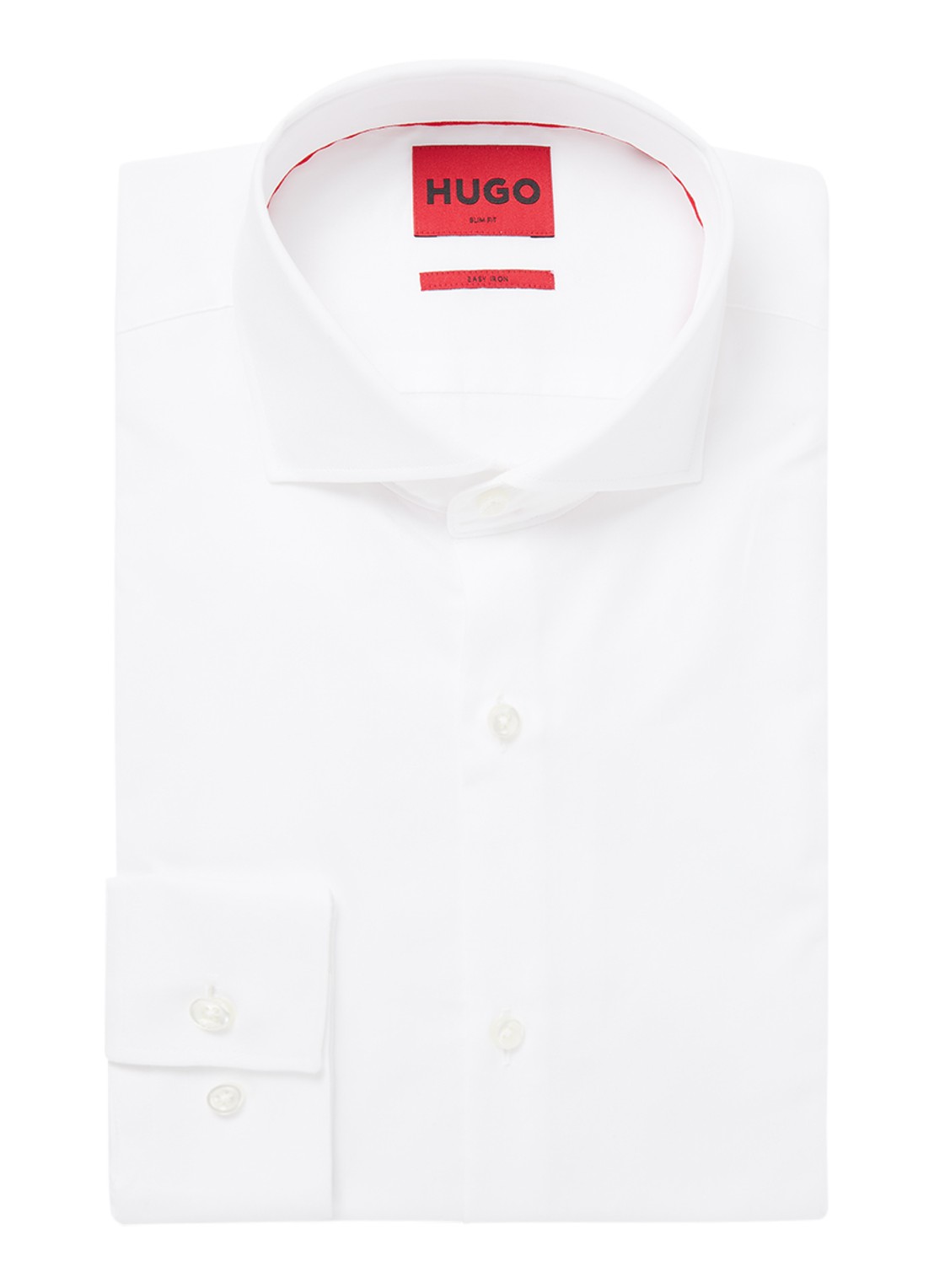 HUGO Kason slim fit overhemd - voorkant wit