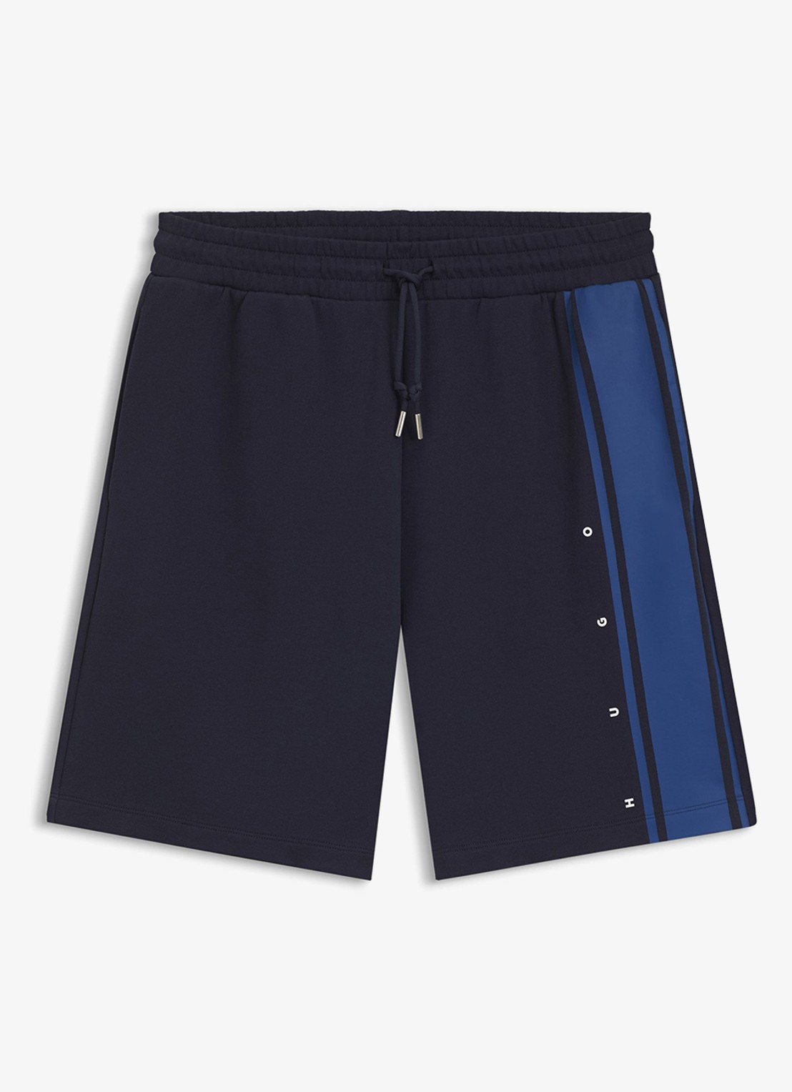 HUGO Korte broek van katoen - voorkant 2 donkerblauw