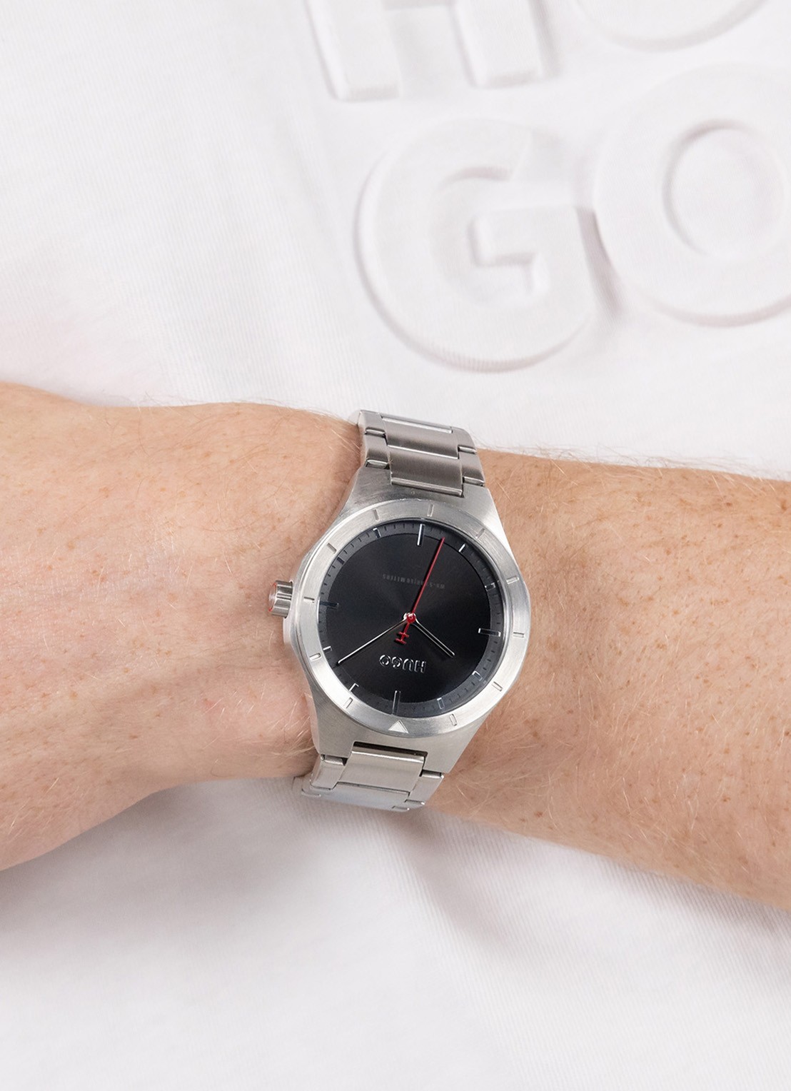 HUGO #LIT horloge HU1530447 - voorkant 4 zilver