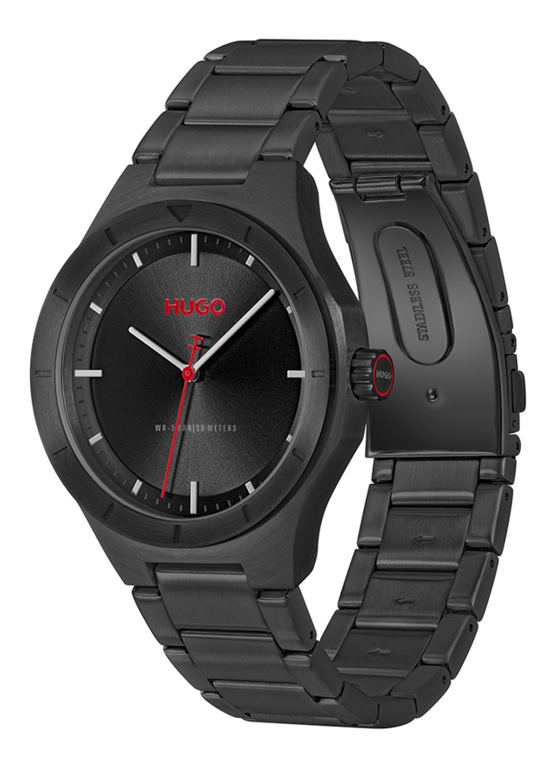 HUGO #LIT horloge HU1530450   - detail 3 zwart