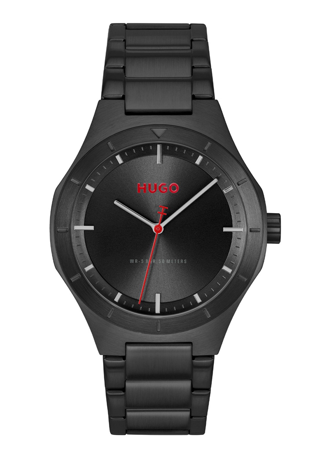 HUGO #LIT horloge HU1530450   - voorkant zwart