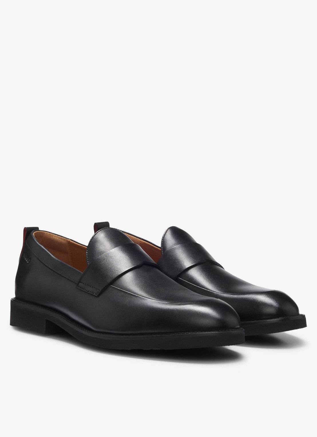 HUGO Loafer van leer  - detail 7 zwart