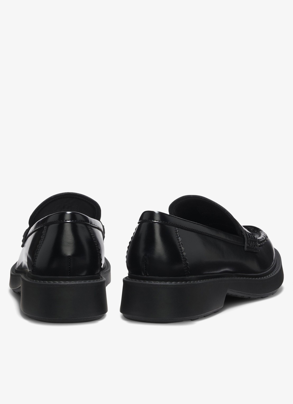 HUGO Loafers van leer - achterkant 7 zwart
