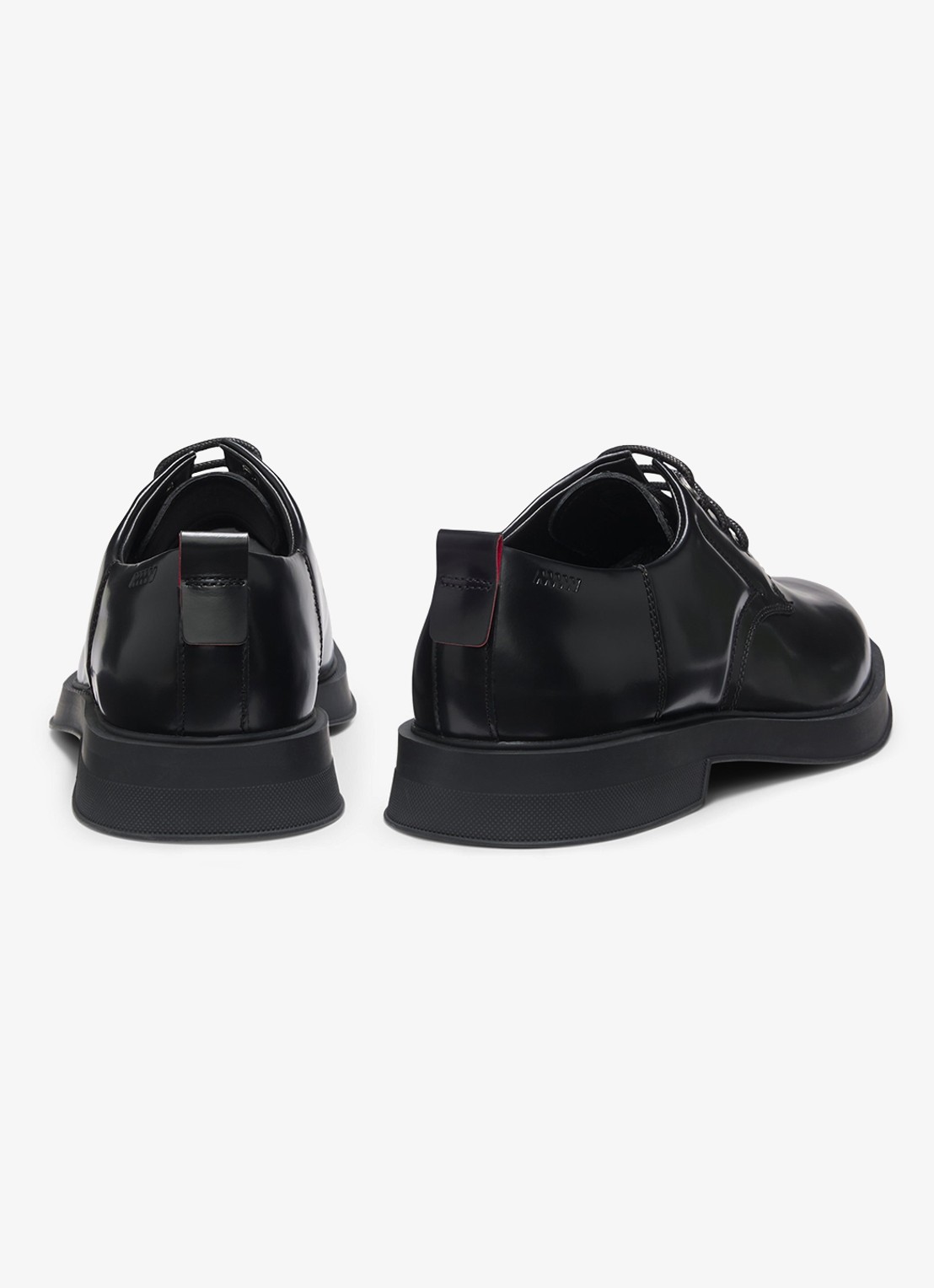 HUGO Loafers van leer - detail 4 zwart