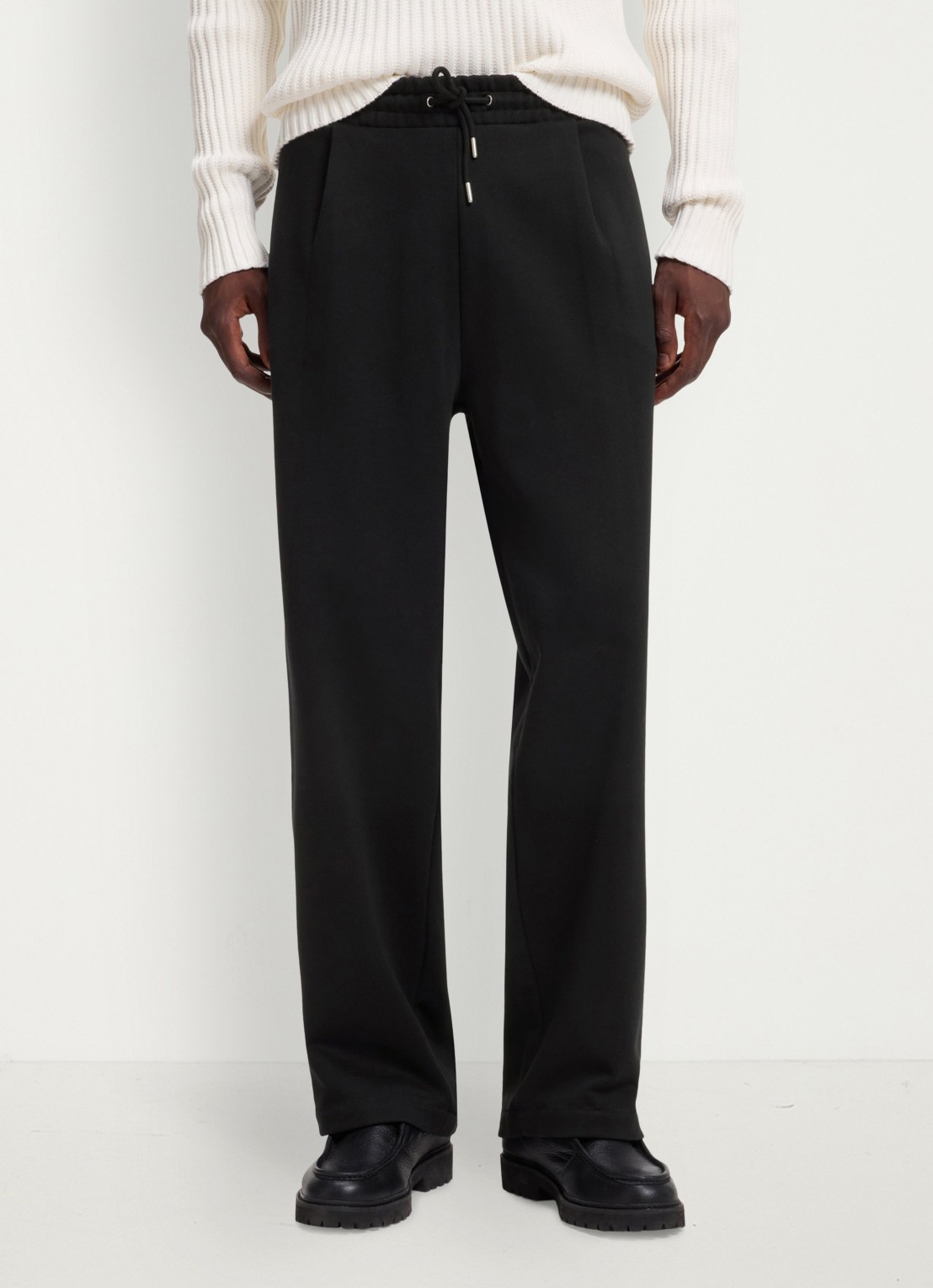 HUGO Loose fit broek met opgestikte zakken en studs - detail 4 zwart