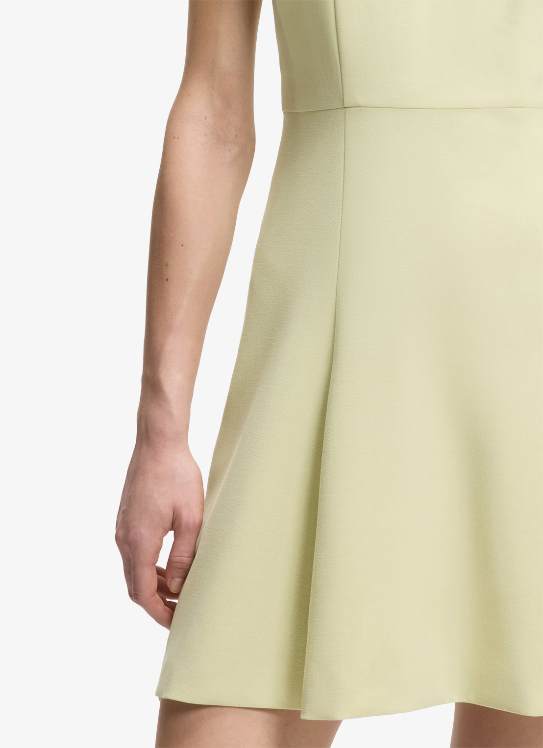 HUGO Mini A-lijn jurk met broche - detail 6 beige