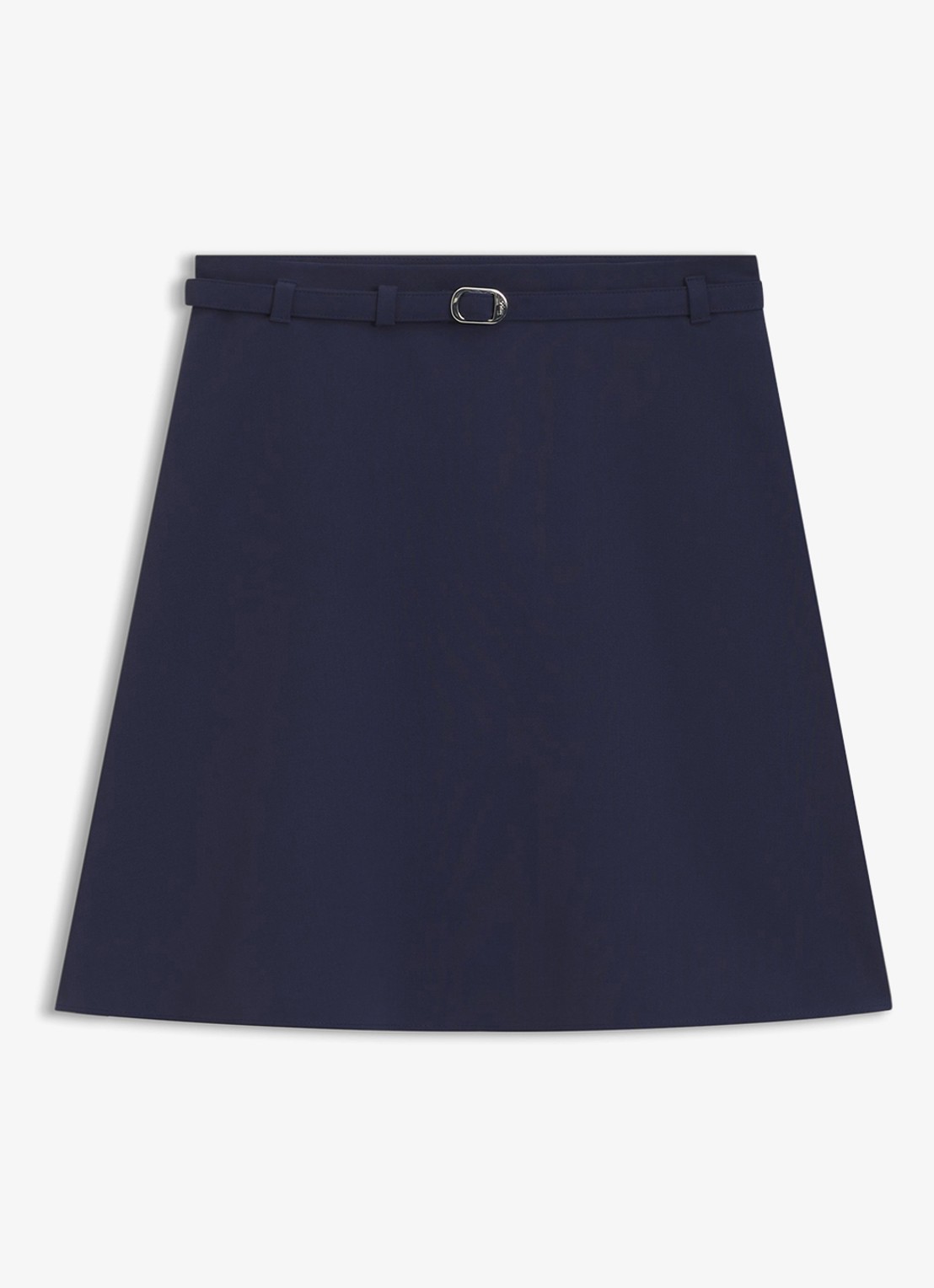 HUGO Minirok met ceintuur - voorkant 2 donkerblauw