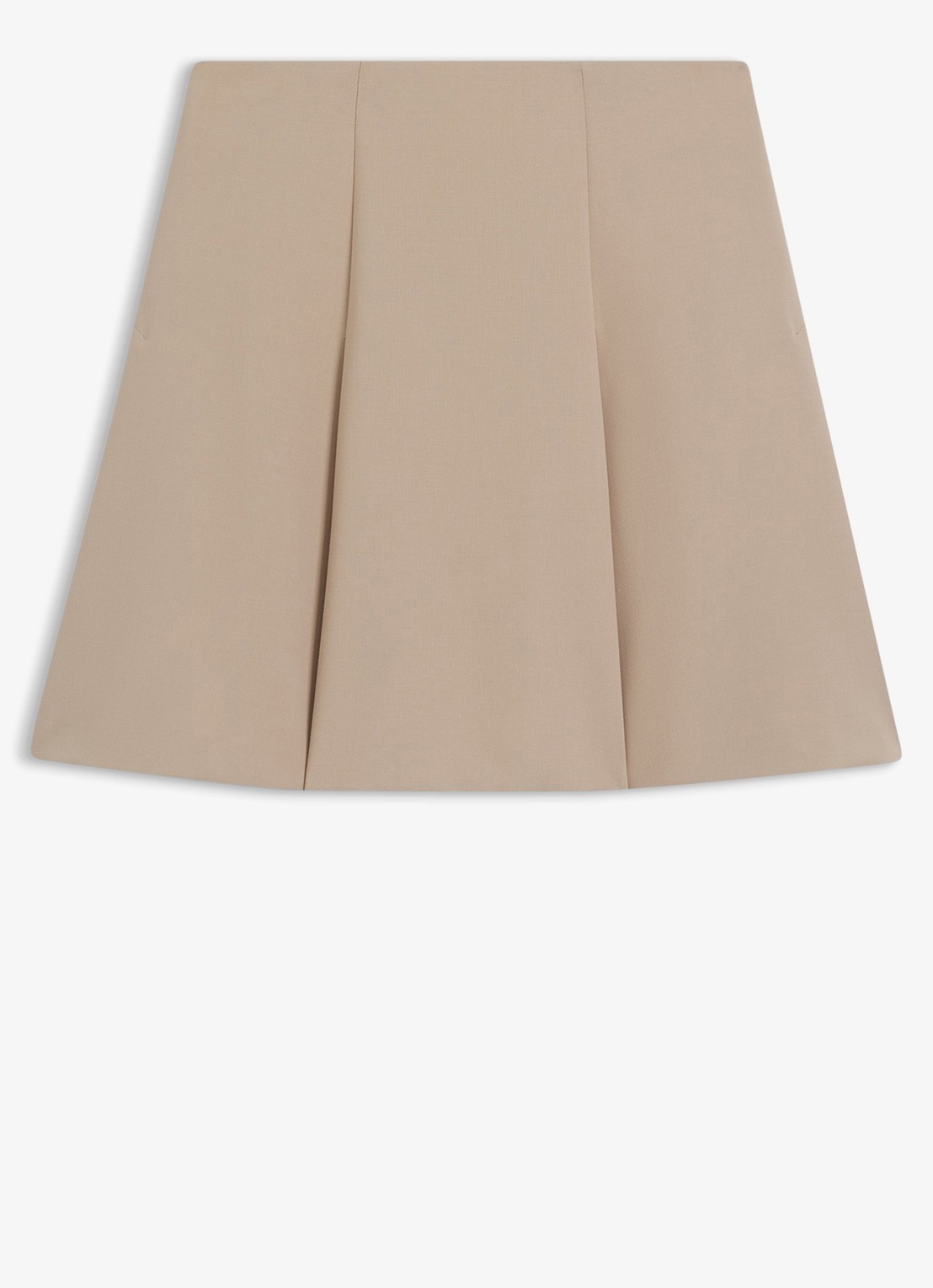 HUGO Minirok met plooien - voorkant beige