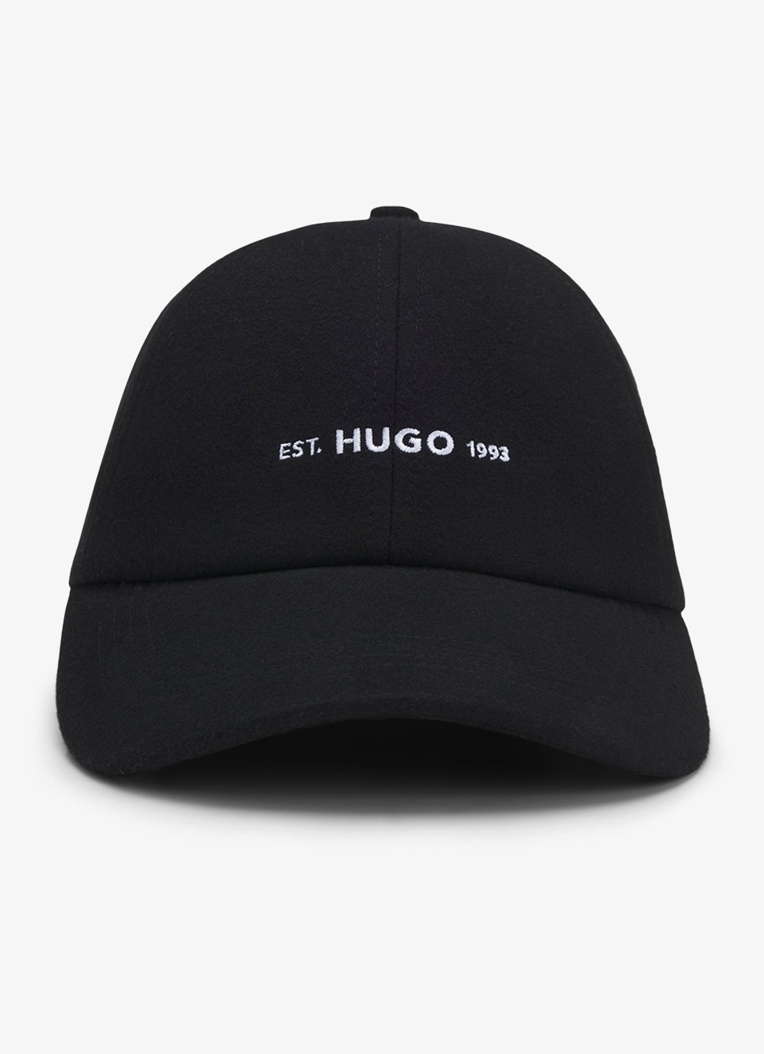 HUGO Pet met logoborduring - detail 3 zwart